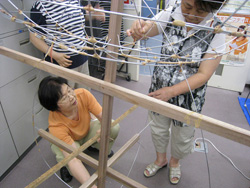 輪郭をイメージしながら作っていきます